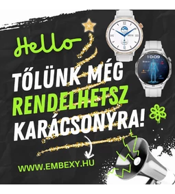 Karácsonyi okosóra rendelési határidő: 2024. decemer 20., péntek reggel 8:00! 