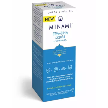 EPA+DHA Liquid omega-3 halolaj + D3-vitamin