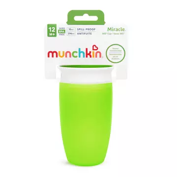 Munchkin itatópohár Miracle Cup 296ml 12hó zöld