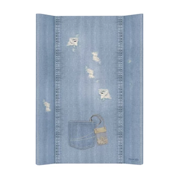 Ceba pelenkázó lap puha 2 oldalú 50x70cm Denim style shabby kék