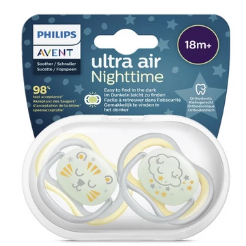 Philips AVENT játszócumi ultra air éjszakai 18hó 2db