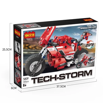 COGO® 5809 | lego-technic-kompatibilis építőjáték | 300 db építőkocka | Motorbicikli