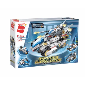 QMAN® 41310 | lego-kompatibilis építőjáték | 821 db építőkocka | 4-az-1-ben Csillagközi vadász