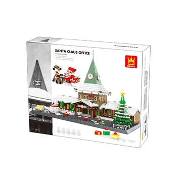 WANGE® 6218 | lego-kompatibilis építőjáték | 2180 db építőkocka | Télapó Háza Rovaniemi – Finnország