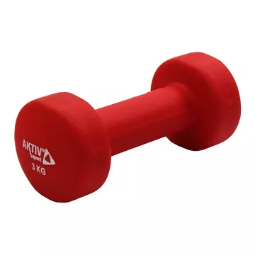Súlyzó neoprén Aktivsport 3 kg piros