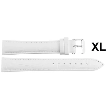 EmBexy Classic 1307XL bőr XL óraszíj 22 mm fehér