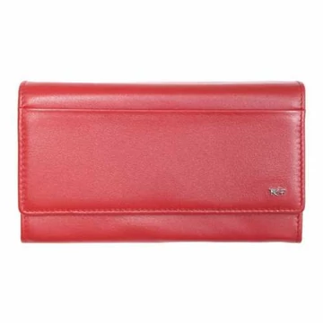 Riccardo Ferducci 2820-as bőr pénztárca piros – prémium bőr, RFID-del, 9 kártyarekesszel és 3 papírpénztartóval