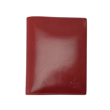 Riccardo Ferducci mini kártyatartó bordó – prémium bőr, 12 PVC betéttel, 1 cm lapos