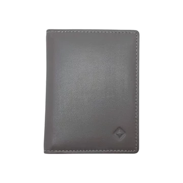 Giorgio Carelli mini kártyatartó szürke – valódi bőr, RFID védelemmel, 12 PVC betéttel, 1 cm lapos
