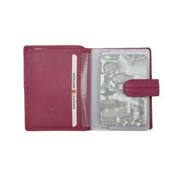 Giorgio Carelli RFID bankkártyatartó pink – prémium bőr, RFID védelemmel, 12 kártyahellyel