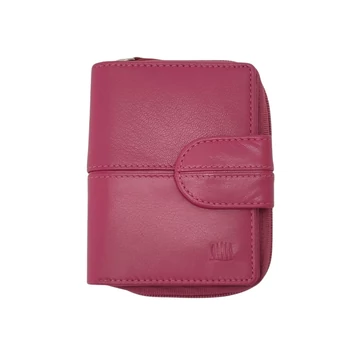 Giorgio Carelli 6417-es bőr pénztárca pink – "Carelli fa" mintával, RFID-del, kompakt