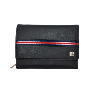 526060 002 Choice női bőr pénztárca fekete – 13,3 × 9,6 × 2,8 cm, valódi bőr, patentzár