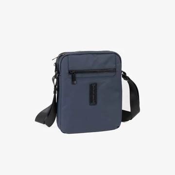 Matties Bags férfi oldaltáska – kék – elölnézet
