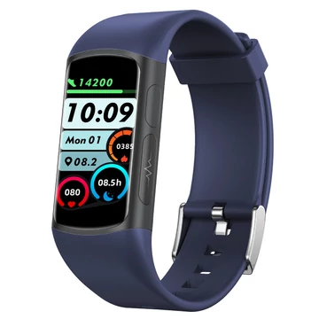 Wonlex MF12-B bluetooth EKG és vércukormérő okosóra, sötétkék