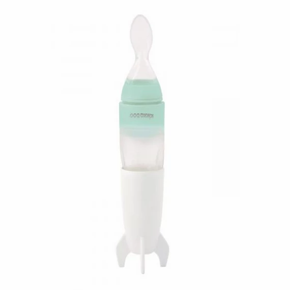 Kikkaboo babaetető  szilikonos kanállal  90 ml  rocket menta