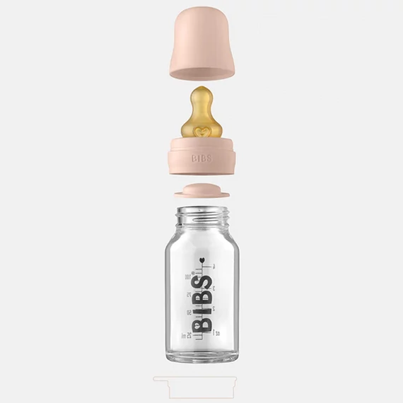 BIBS cumisüvegszett üveg 110ml krémfehér