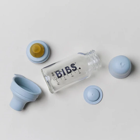 BIBS cumisüvegszett üveg 110ml krémfehér