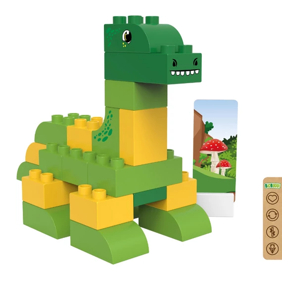 BiOBUDDi BB-0185 | legó-duplo-kompatibilis bio építőjáték | Brontosaurus