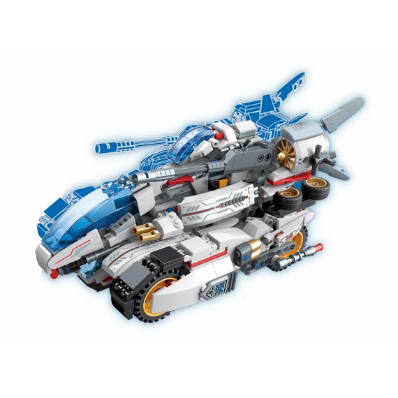 QMAN® 41310 | lego-kompatibilis építőjáték | 821 db építőkocka | 4-az-1-ben Csillagközi vadász