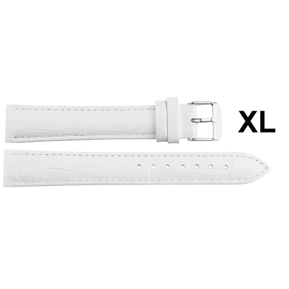 EmBexy Classic 1307XL bőr XL óraszíj 22 mm fehér