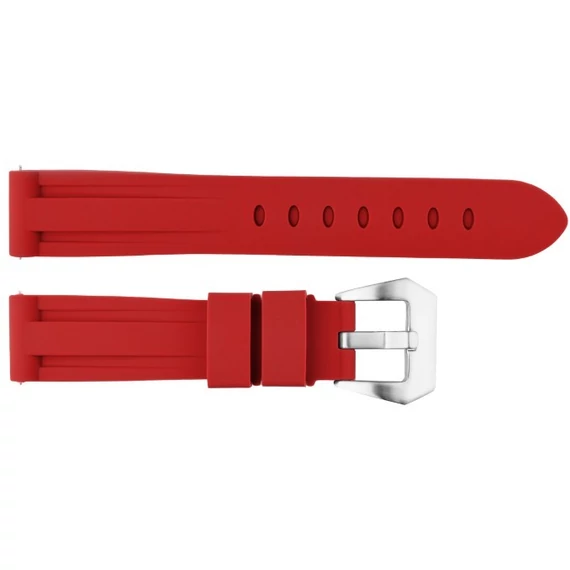 EmBexy SoftLine JD6082 szilikon óraszíj 22 mm piros