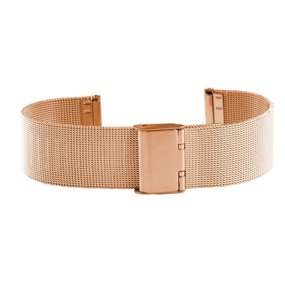 EmBexy SteelLine WD003 fém óraszíj 20 mm rózsaarany