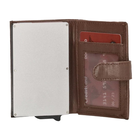 18208006 Hide and Stitches safety wallet barna