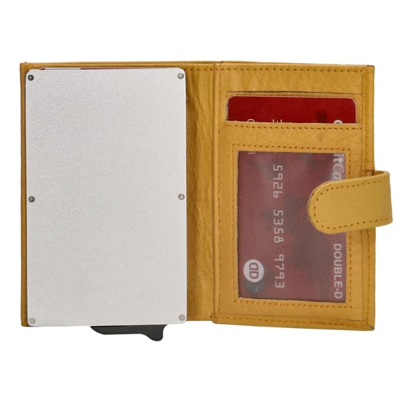 18208027 Hide and Stitches safety wallet okkersárga