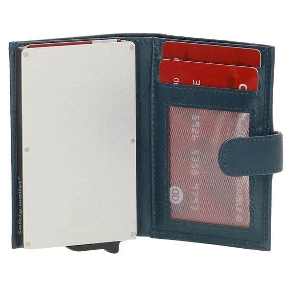 18208030 Hide and Stitches safety wallet farmerkék