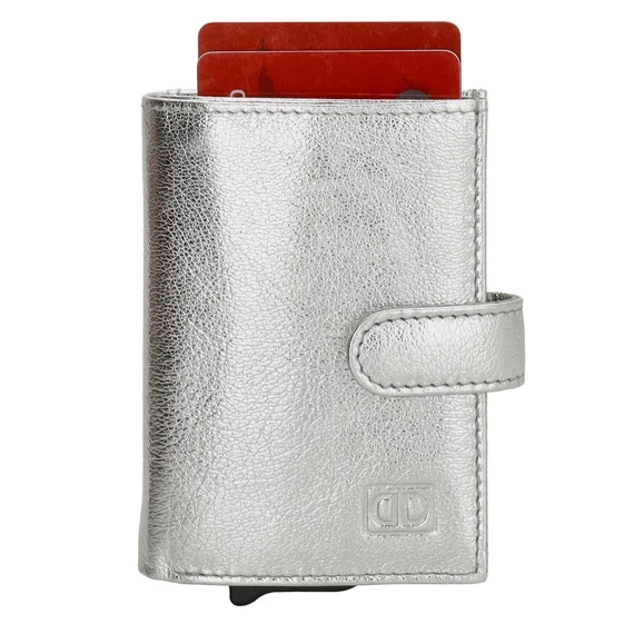 18208998 Hide and Stitches safety wallet ezüst