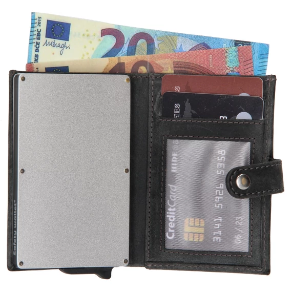 20208001 Hide and Stitches safety wallet ajándékdoboz fekete