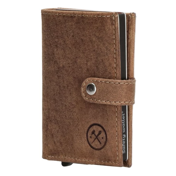 20208006 Hide and Stitches safety wallet ajándékdoboz barna