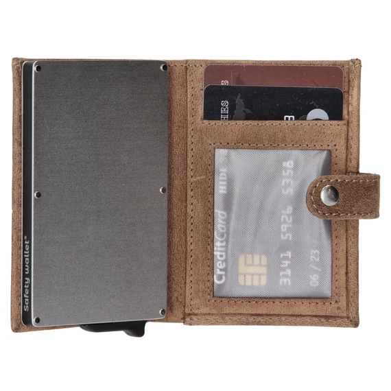 20208006 Hide and Stitches safety wallet ajándékdoboz barna