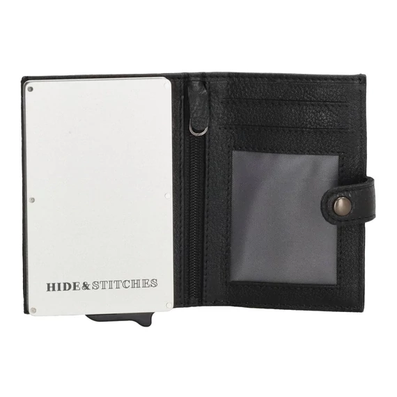 20572 001 Hide and Stitches safety wallet fekete
