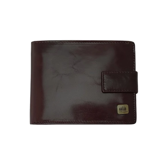 Giorgio Carelli 7797-es unisex bőr pénztárca barna – prémium bőr, RFID-del, cipzáros papírpénztartóval
