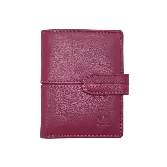 Giorgio Carelli RFID bankkártyatartó pink – prémium bőr, RFID védelemmel, 12 kártyahellyel