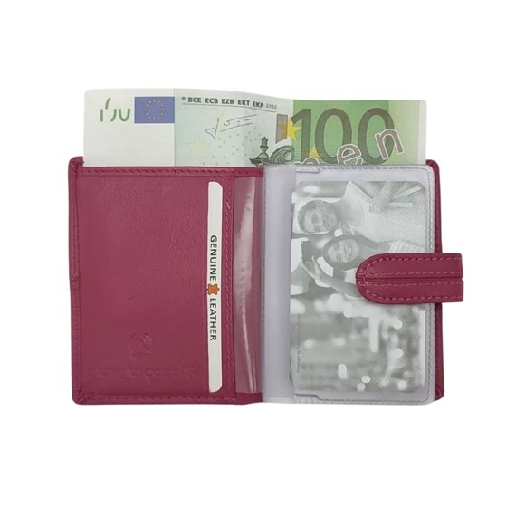 513387 065 Giorgio Carelli bőr bankkártyatartó pink