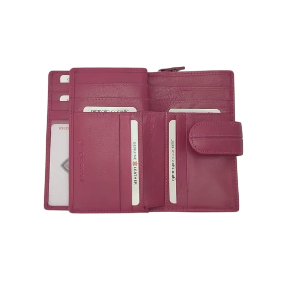 516408 065 Giorgio Carelli bőr pénztárca pink