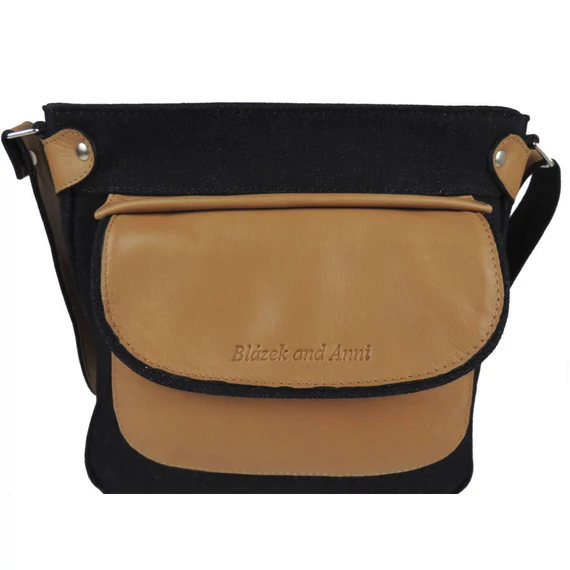 elejére patenttal csatolható mini táska 27*26 cm - Bézs