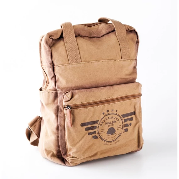 Greenburry Canvas kézzel készített párnázott hátrésszel készült laptop tartós táska