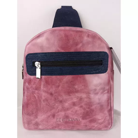 Bőr hátizsák - Világos rózsaszín