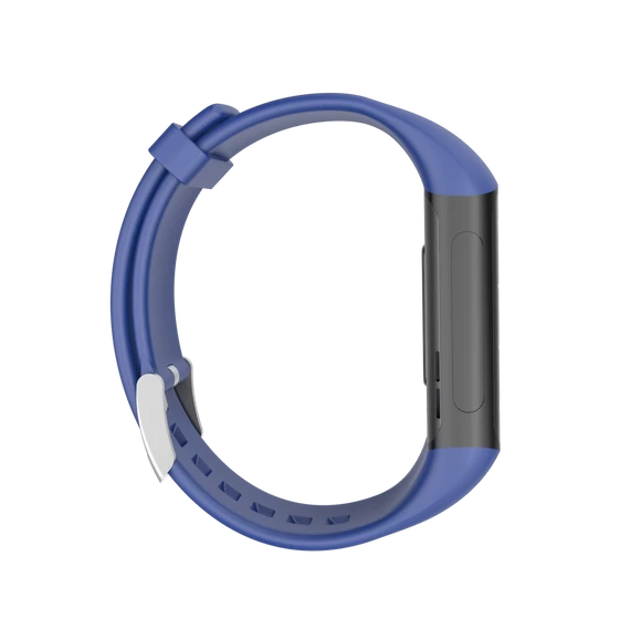 Wonlex MF12-F bluetooth EKG és egészségmérő okosóra sötétkék oldalnézet jobbról