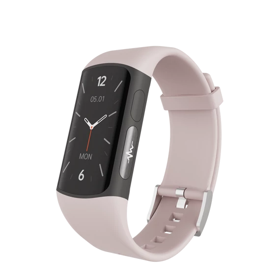 Wonlex MF12-P bluetooth EKG és vércukormérő okosóra perspektivikusan balra néző