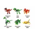 WANGE® 6801-6806 | lego-kompatibilis építőjáték | 929 db építőkocka / szett| Dinoszaurusz tojás (2 db 6-os szett kínálóban)