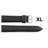 EmBexy Classic 670XL bőr óraszíj XL 20 mm fekete