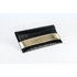 Khoani valódi bőr clutch típusú borítéktáska alkalmakra 25*15 cm - Fekete/Arany